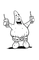 SpongeBob SquarePants kleurplaat 8